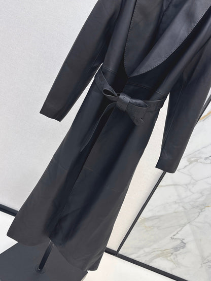 25fw leather coat