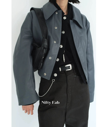 25fw leather jacket