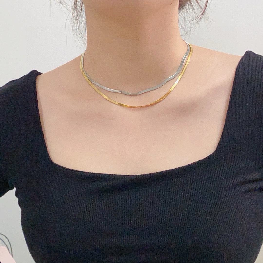 25 snake bone necklace