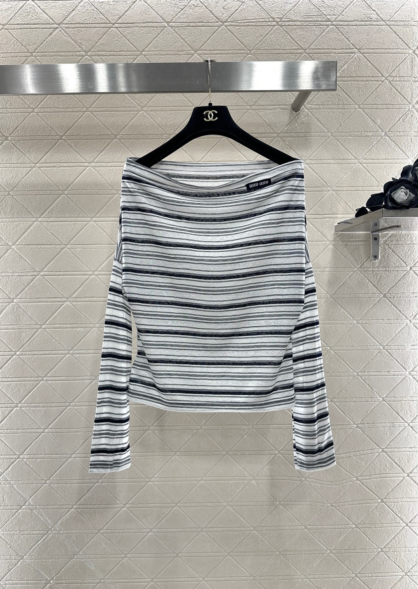 25fw Loose striped two-piece set