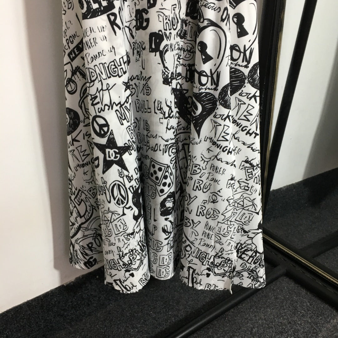 25 New Printed Tube Top Suspender Dress