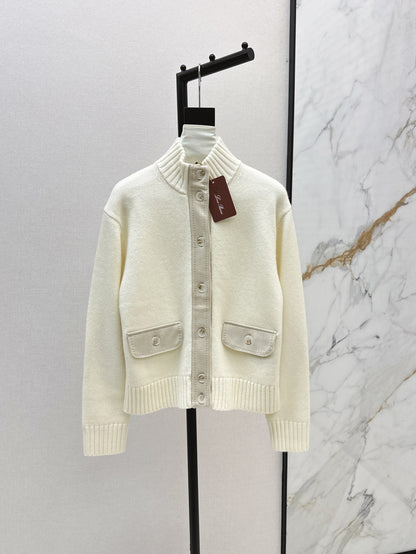 25fw new cashmere stand collar jacket