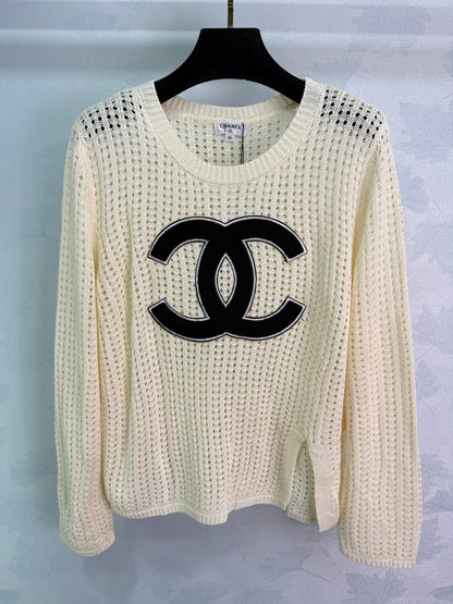 25fw new hollow knitted long sleeves