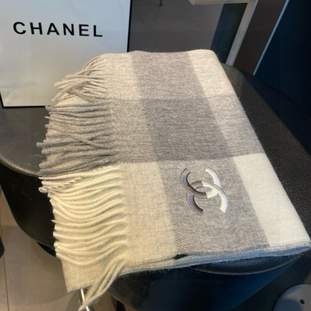 New cashmere water ripple scarf