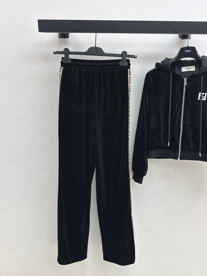 25fw new hooded sweatshirt jacket with trousers set