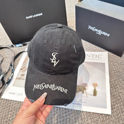 Letter embroidered baseball cap