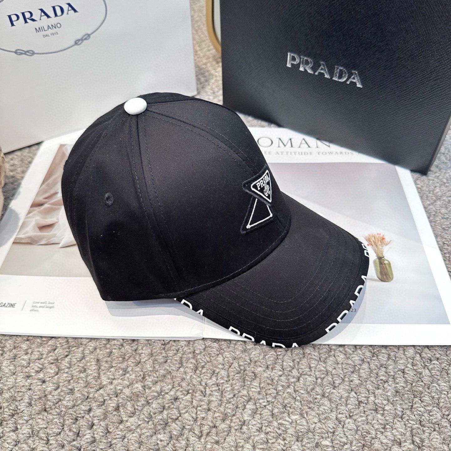 Classic triangle logo baseball cap