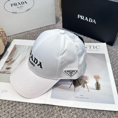 Embroidered lettering baseball cap