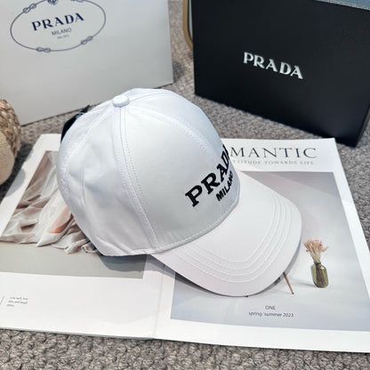 Embroidered lettering baseball cap