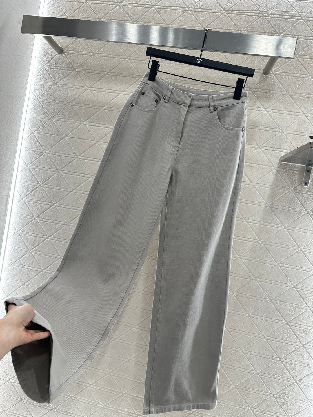 25fw new denim jacket with trousers suit