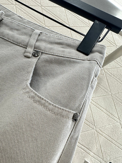 25fw new denim belt jacket with trousers suit