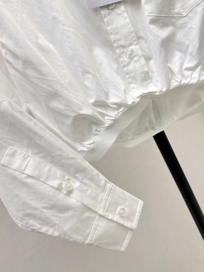 25fw new rhinestone short shirt