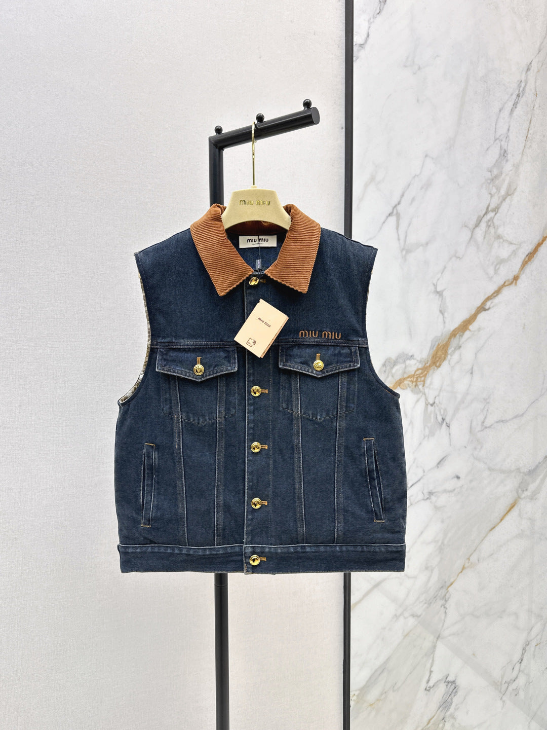 25fw denim vest jacket