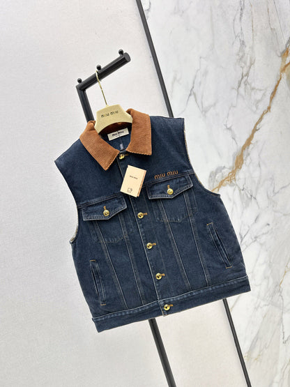 25fw denim vest jacket