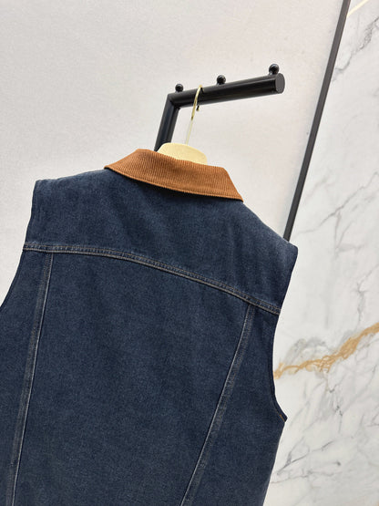 25fw denim vest jacket