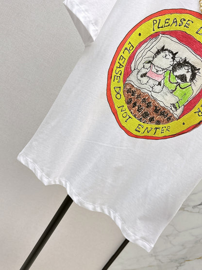 25fw new logo print short-sleeved T-shirt