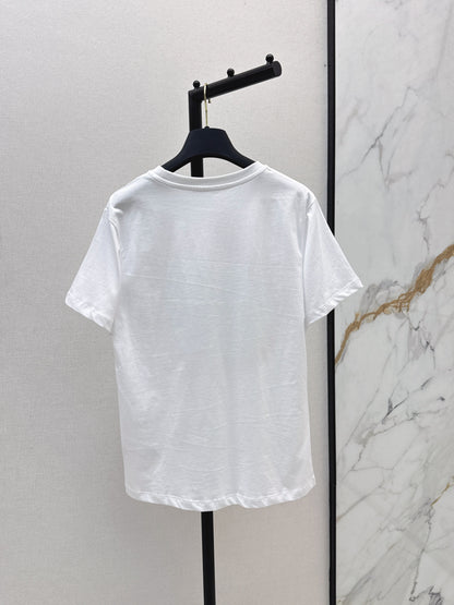 25fw new logo print short-sleeved T-shirt