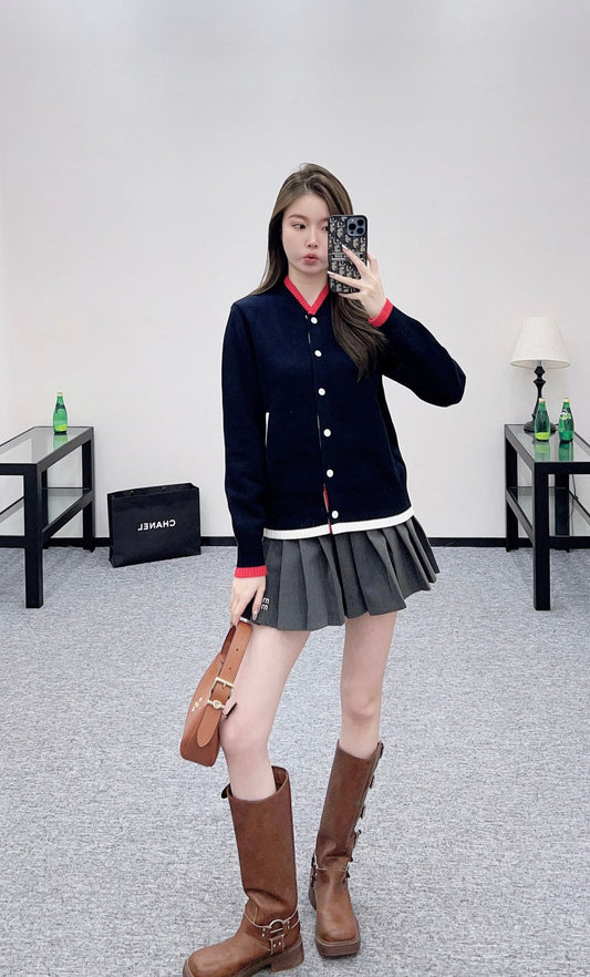 25 Baseball Knitted Jacket