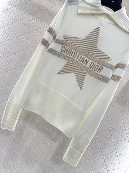 25 Collar Knitted Cashmere Sweater
