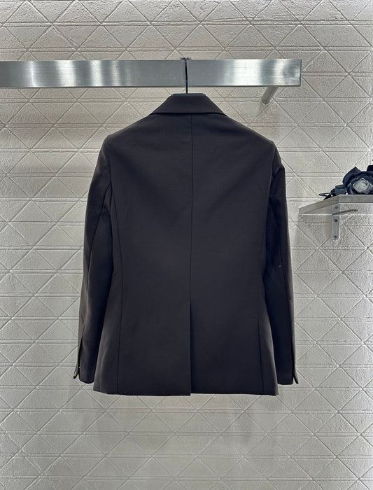 25 lapel zipper pocket blazer