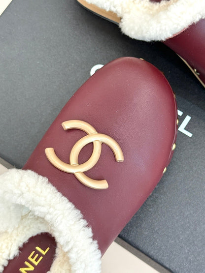 25 New Solid Wood Sole Thick-Sole Half Slippers
