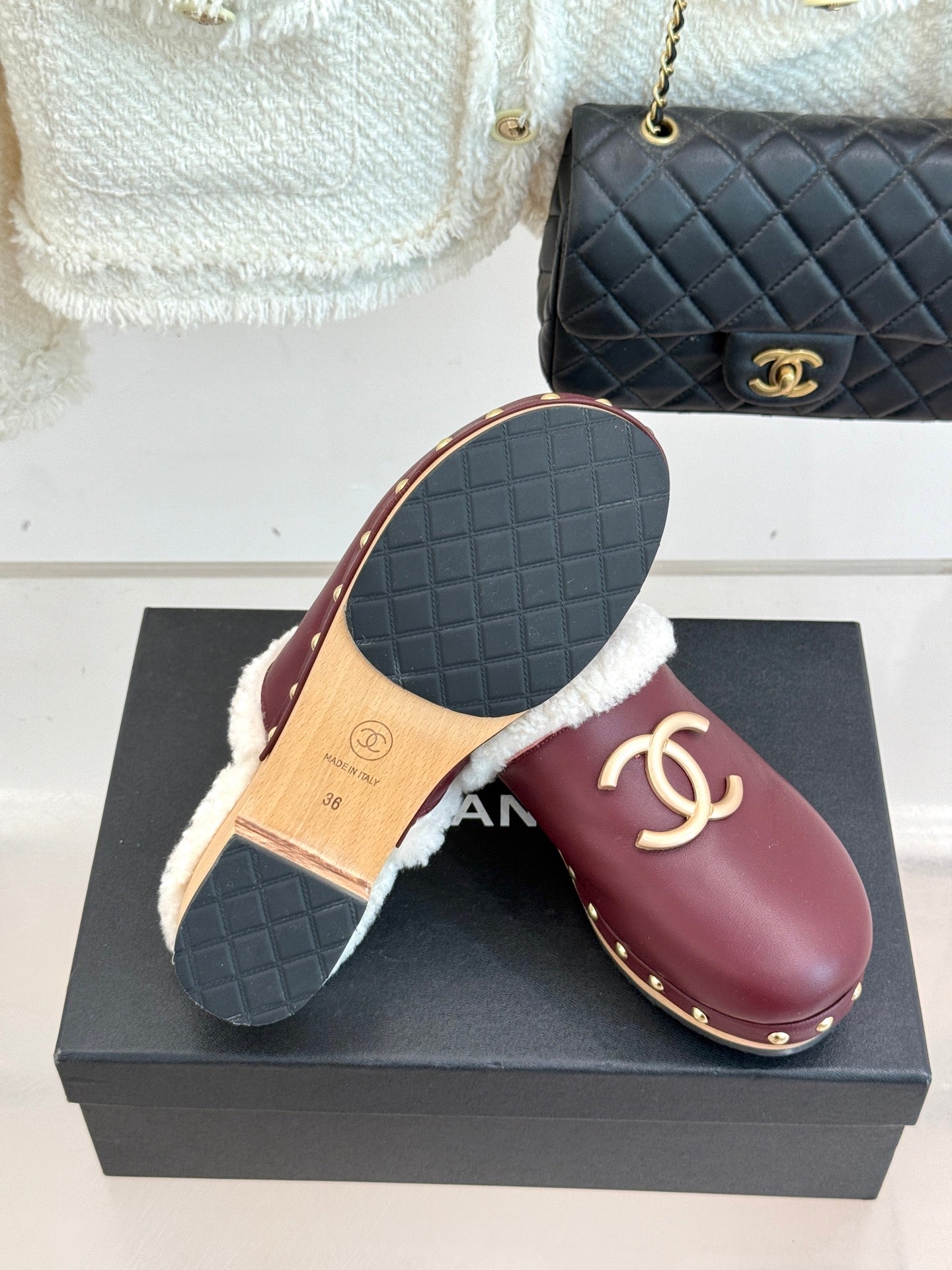 25 New Solid Wood Sole Thick-Sole Half Slippers