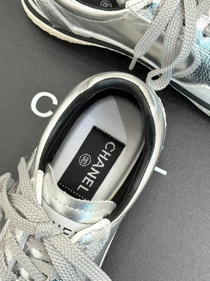 25K new casual board shoes and sports shoes(WHITE/SILVER/BLACK)