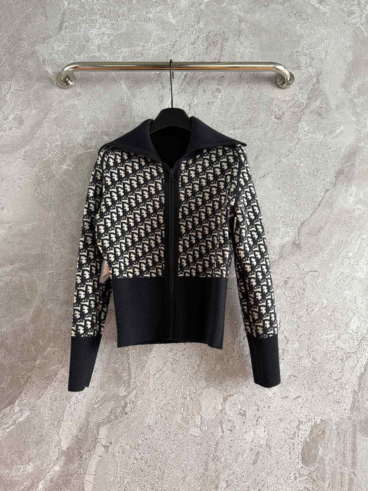 25fw double-faced cashmere knitted cardigan