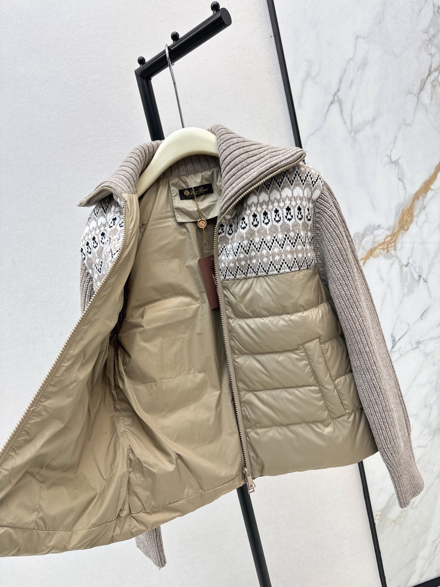 25fw new wool stitching down jacket
