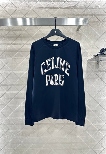 25fw new round neck contrast color long sleeve