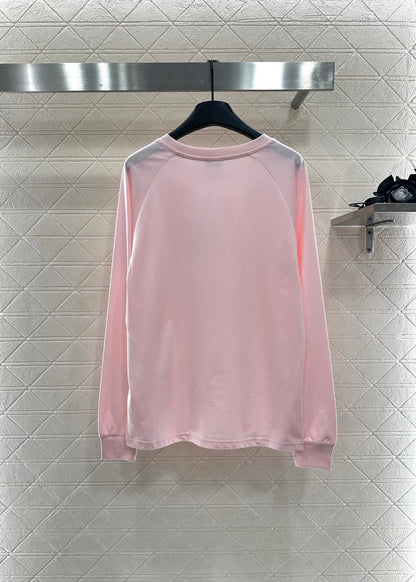 25fw new round neck contrast color long sleeve