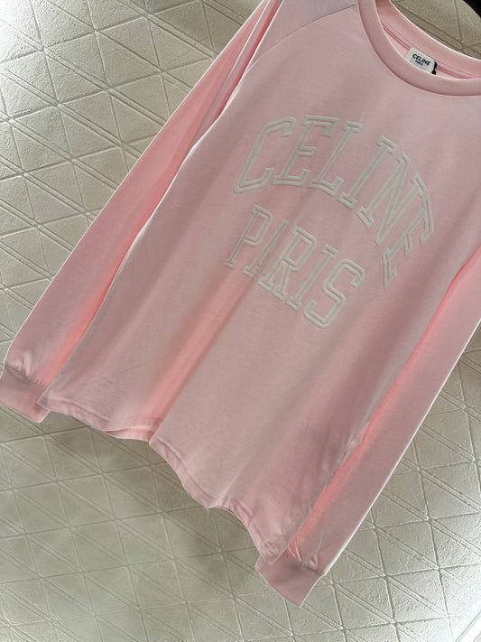 25fw new round neck contrast color long sleeve