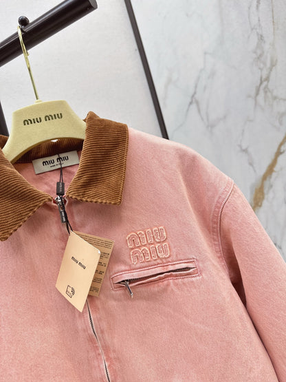25fw new contrast lapel corduroy jacket