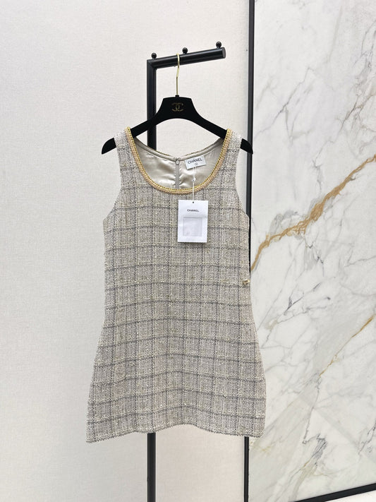 25fw new sleeveless woven dress