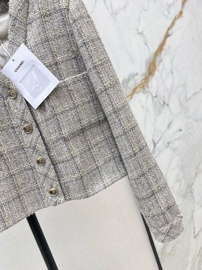 25fw new V-neck woven jacket