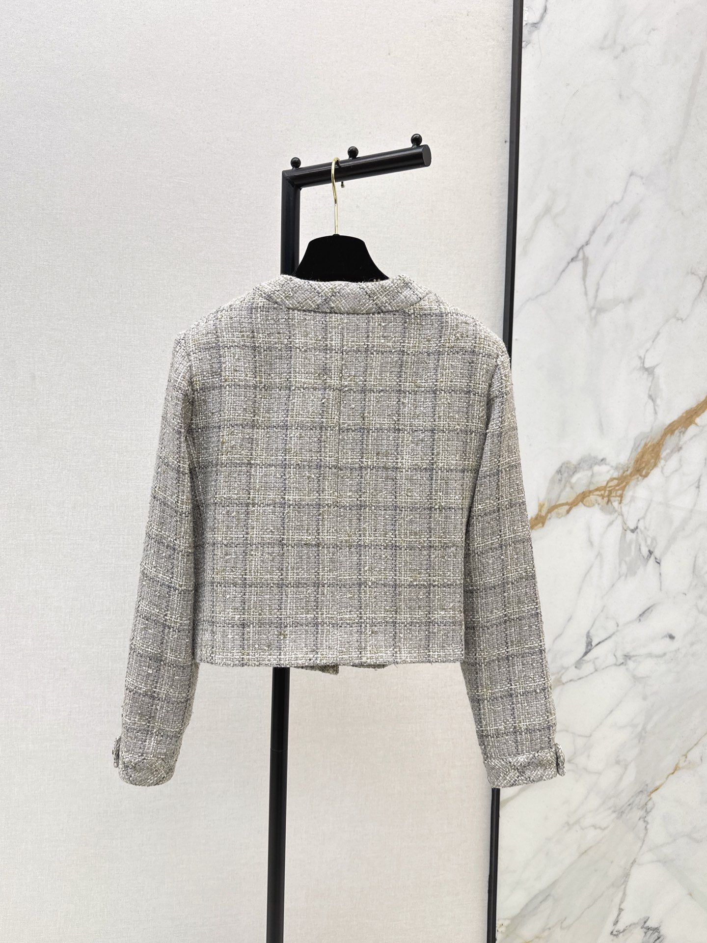 25fw new V-neck woven jacket