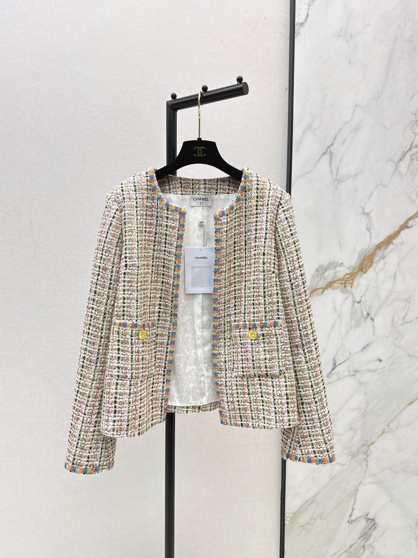 25 New woven woolen woolen woolen coat