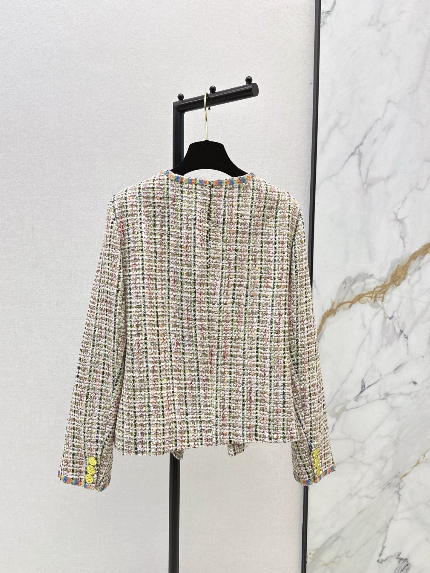 25 New woven woolen woolen woolen coat