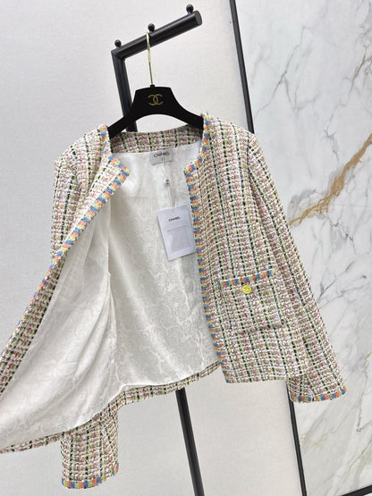 25 New woven woolen woolen woolen coat