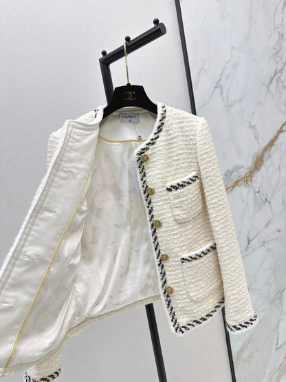 25 New woven woolen woolen woolen coat