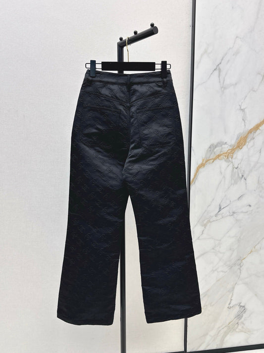 25 New jacquard logo trousers