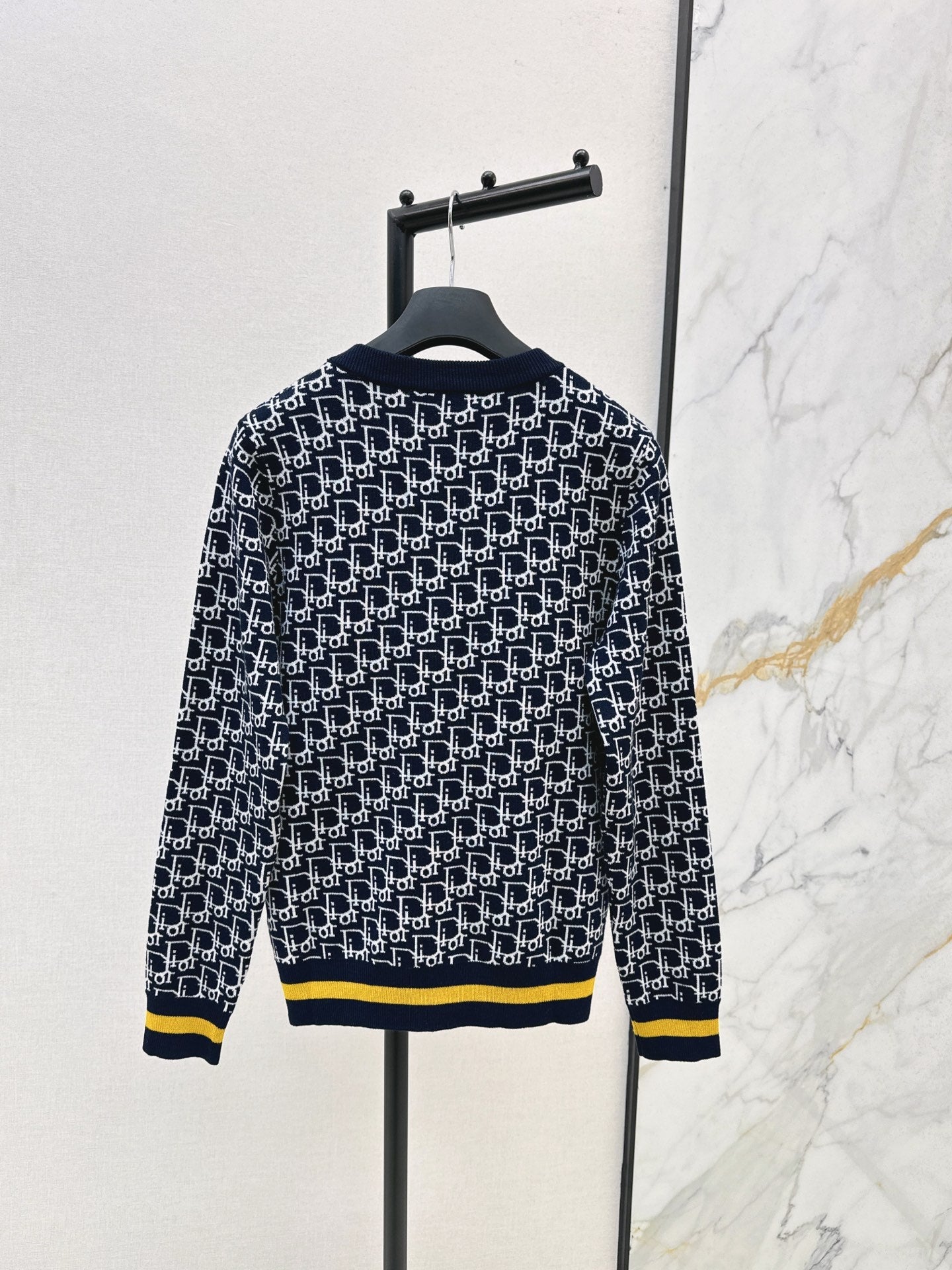 Classic monogram V-neck wool cardigan