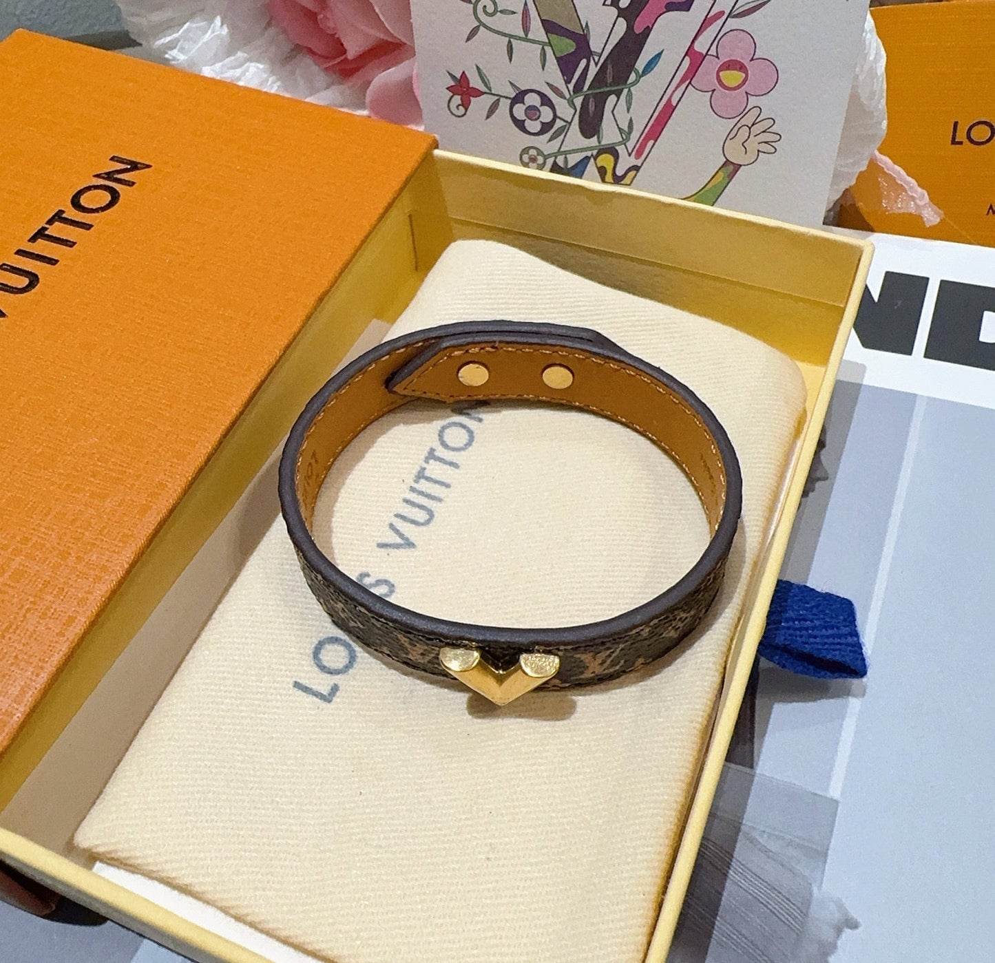 Vintage leather rope bracelet