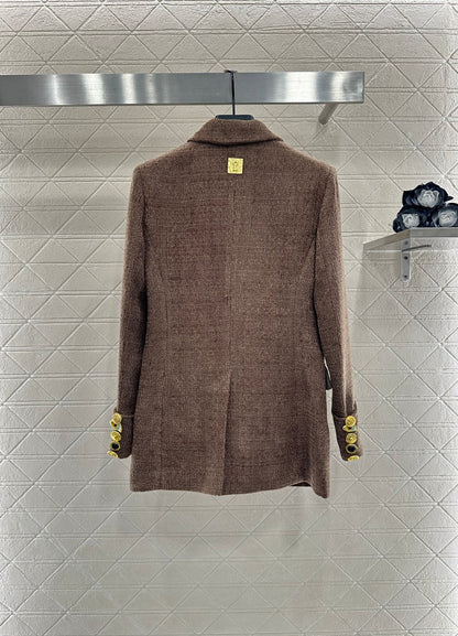 25fw new brooch contrast color suit jacket