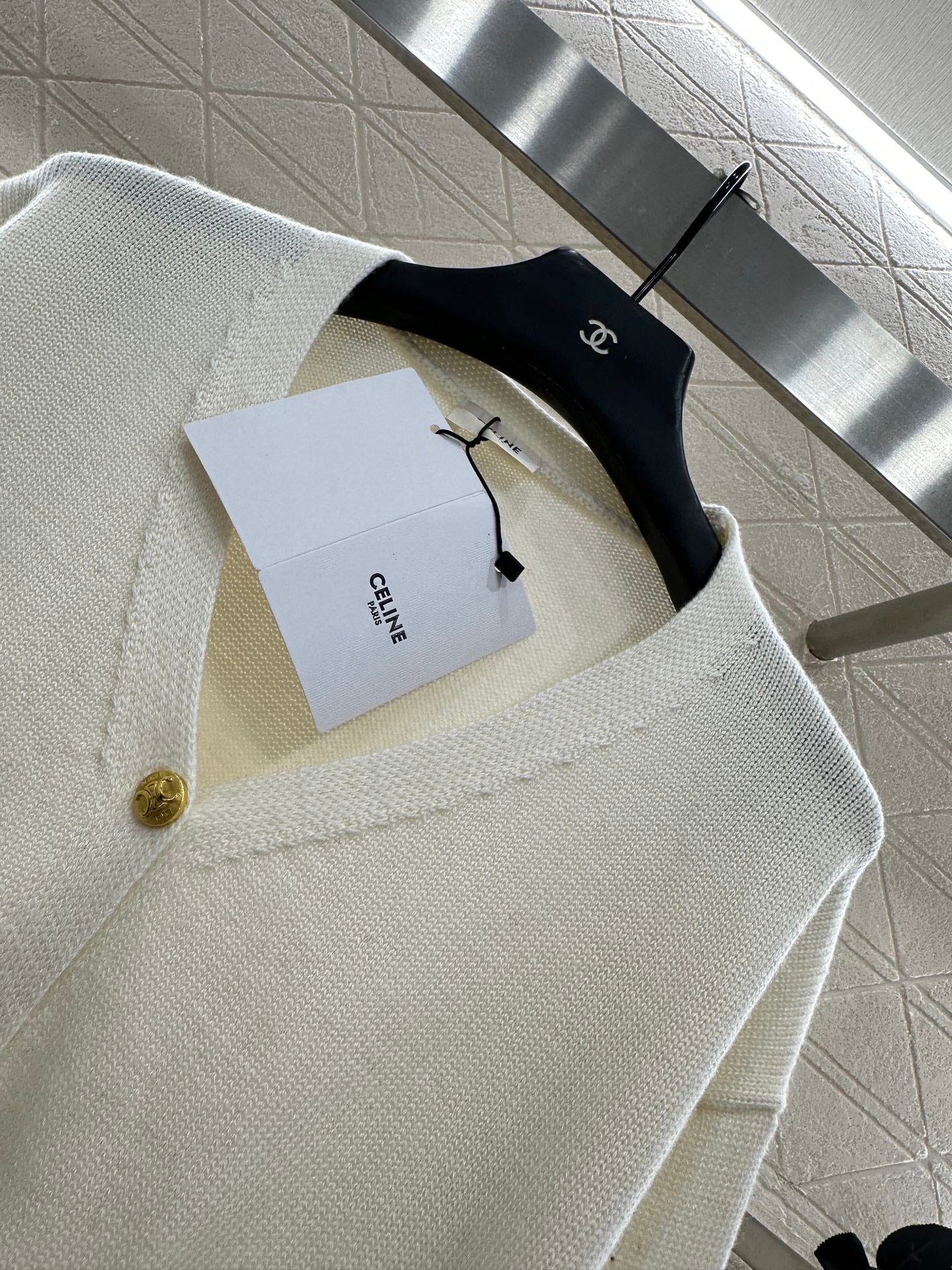 25fw new chain pocket knitted cardigan