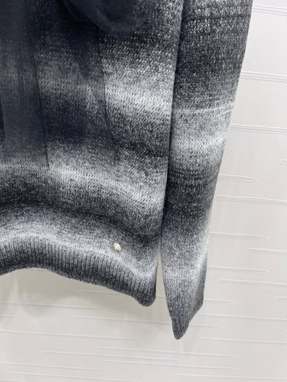 25fw new bow striped wool sweater