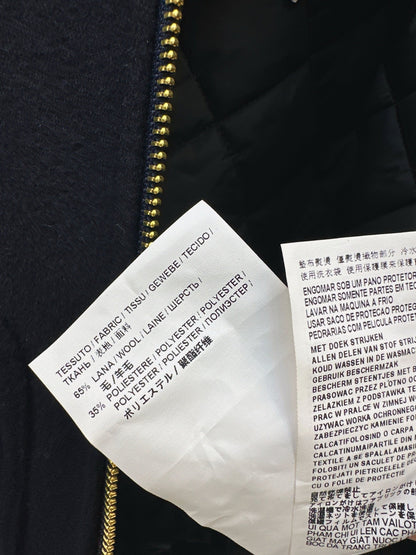 25fw new leather lapel wool cotton jacket