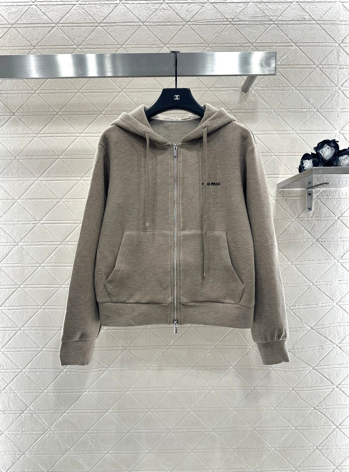 25fw new hooded zipper jacket with short skirt suit