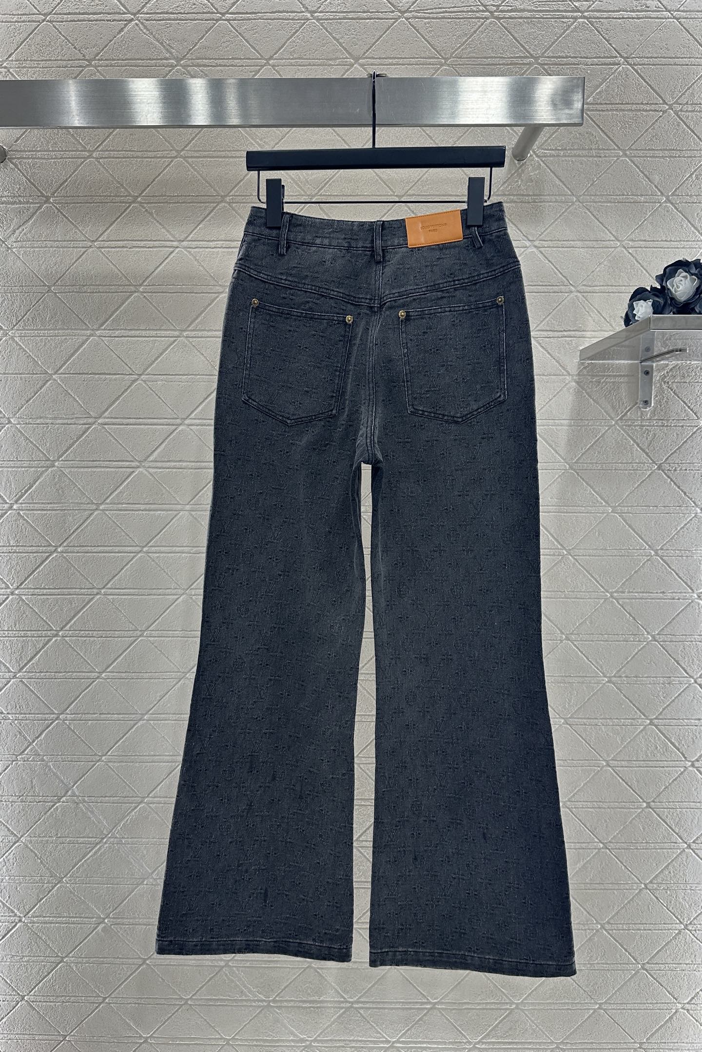 25fw new tassel zipper denim jacket with trousers suit