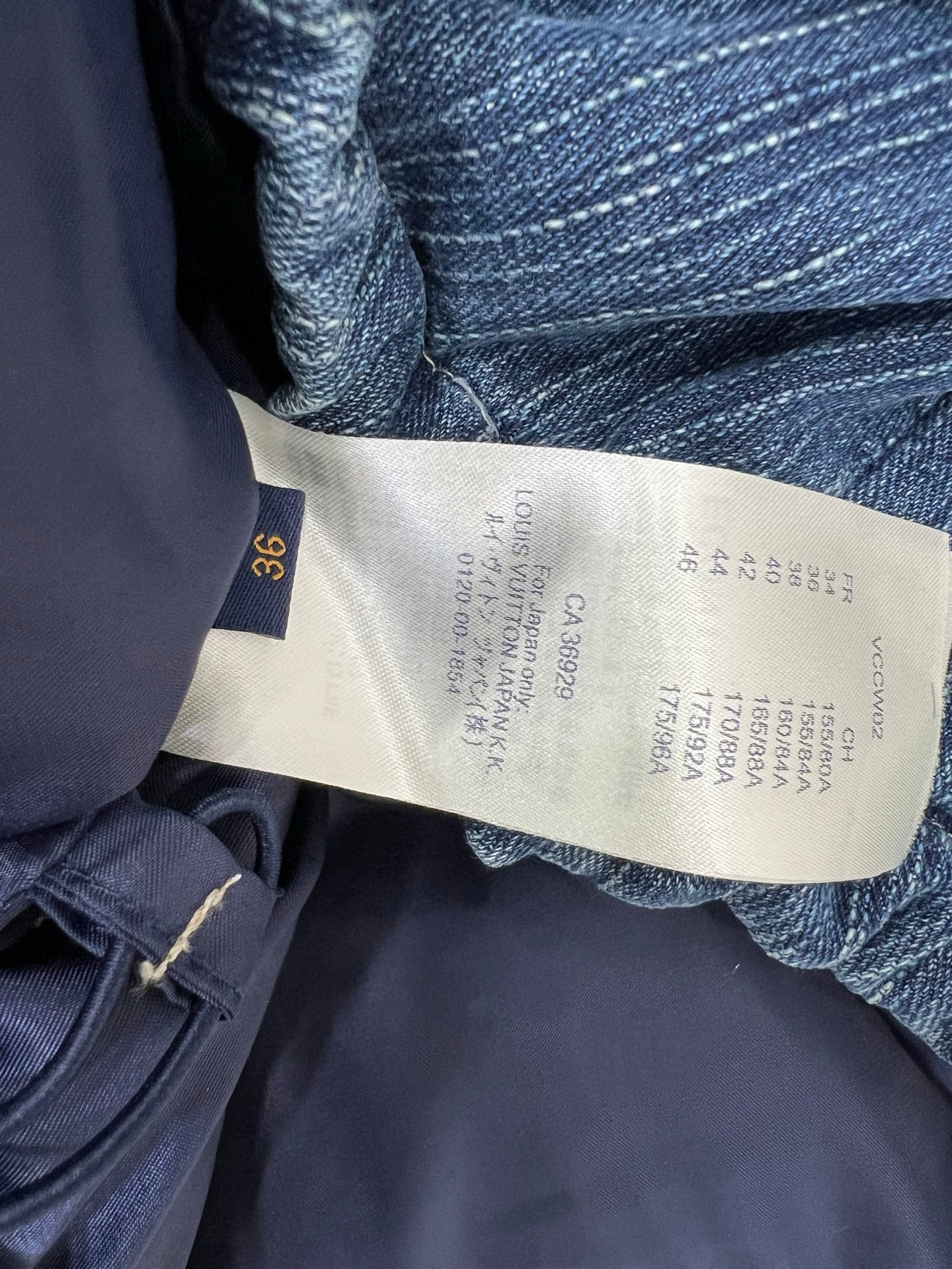 New denim down vest